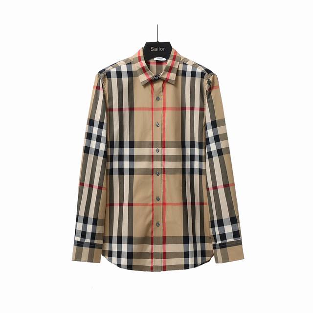 Actual details + size chart Bbr Burberry's new plaid placket red line center lon