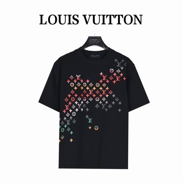 Louisvuitton Louis Vuitton full print old flower gradient digital print short sl