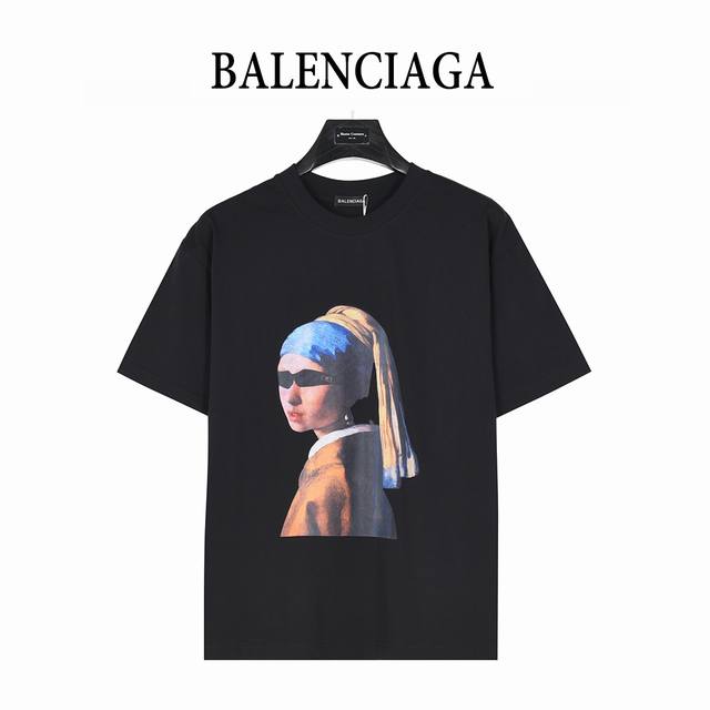Balenciaga 25Ss portrait and album print short sleeve T-shirt Balenciaga Music M
