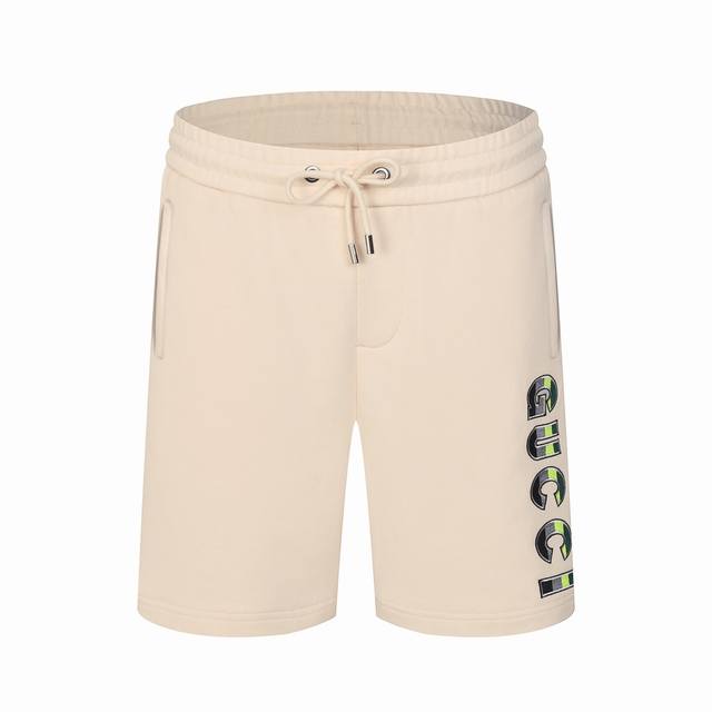 Gucci green label embroidered shorts High quality cotton fabric, special feel, s