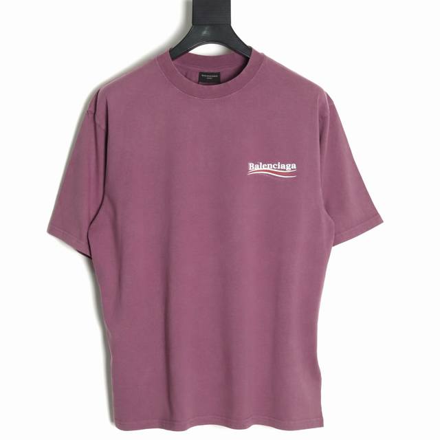 Balenciaga 25Ss Coke letter short-sleeved T-shirt We made it to order and dye th