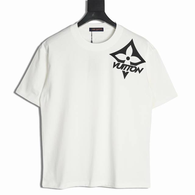 Louis Vuitton Lv 25Ss Shoulder Cross Short Sleeve T-shirt The fabric is made of
