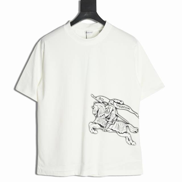 Burberry 25Ss Sketch Horse Short Sleeve T-shirt The fabric is made of customized