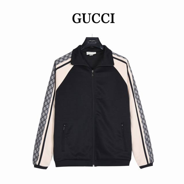 Gucci classic snake pattern ribbon zipper jacket Custom-woven and dyed fabric, p