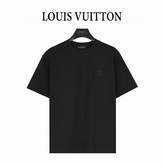 Louis Vuitton 25Ss reversed round logo small logo embroidered short-sleeved T-sh