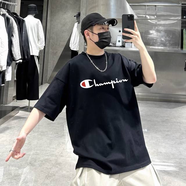 Champion counter same new style basic short sleeves genuine factory original qua
