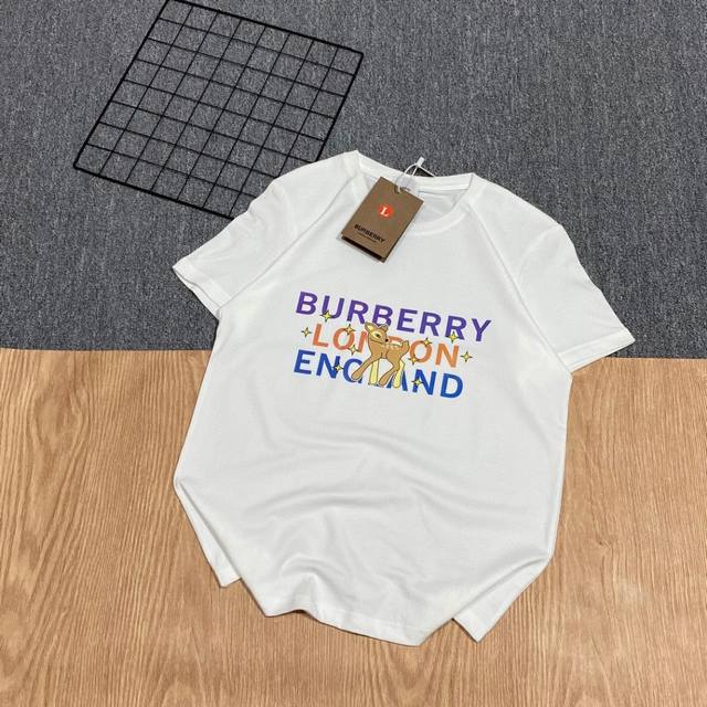 Burberry letter deer short-sleeved shirt | A to the extreme The designer of this