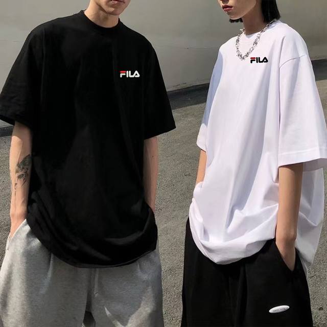 Fila short-sleeved T-shirt, direct factory P order, counter goods you deserve! S