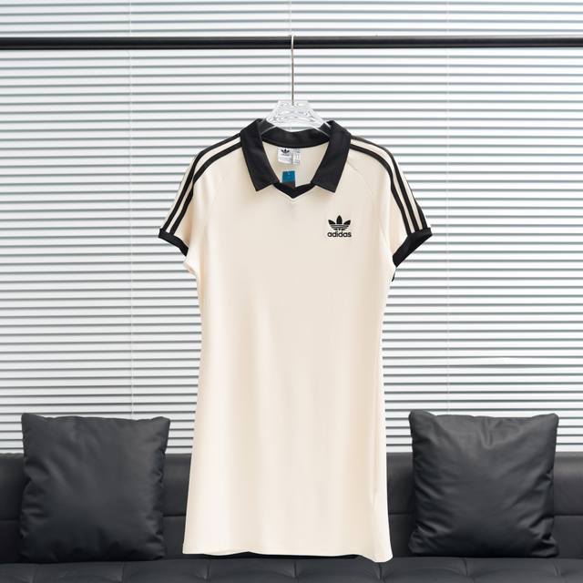 Factory P direct supply AdidasحClover 8311 Polo T-shirt mid-length skirt Color: