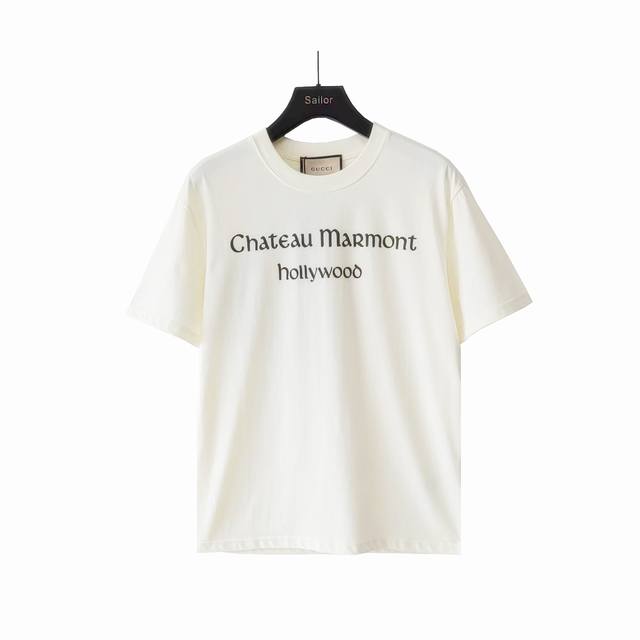 Actual shot details + size chart Gucci 24Ss Pan Flower Short Sleeve T-shirt The