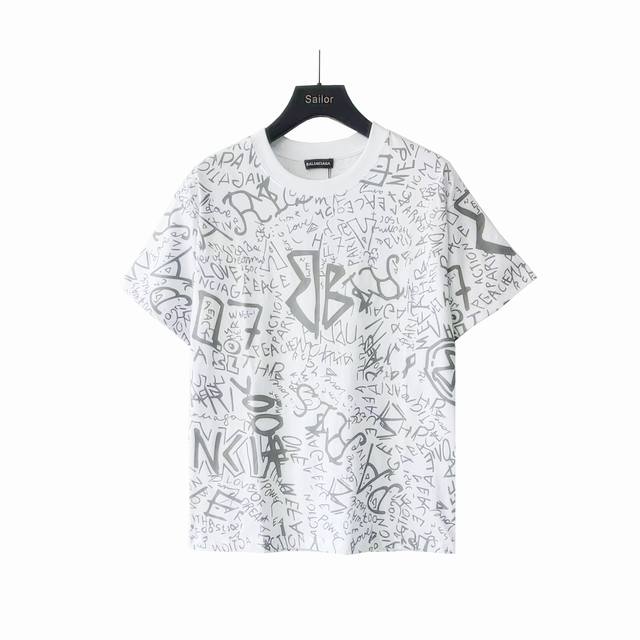 Actual shot details + details Balenciaga double B full print graffiti letters Lo