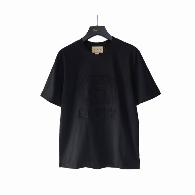 Actual details + size chart Gucci 24Ss dark pattern 3D embossed large logo lette