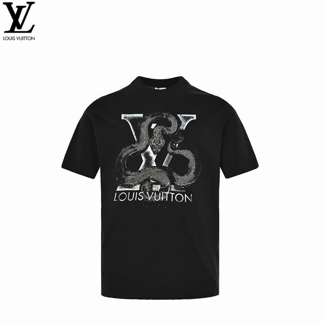 Louis Vuitton 2025Ss Dragon Year Limited Round Neck Short Sleeves Louis Vuitton,