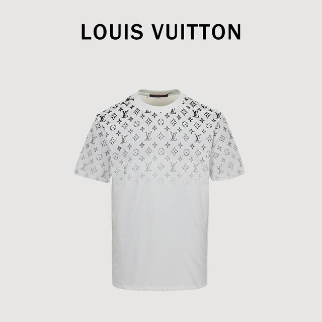 Louis Vuitton Lv gradient full print monogram short sleeve T-shirt uses a specif