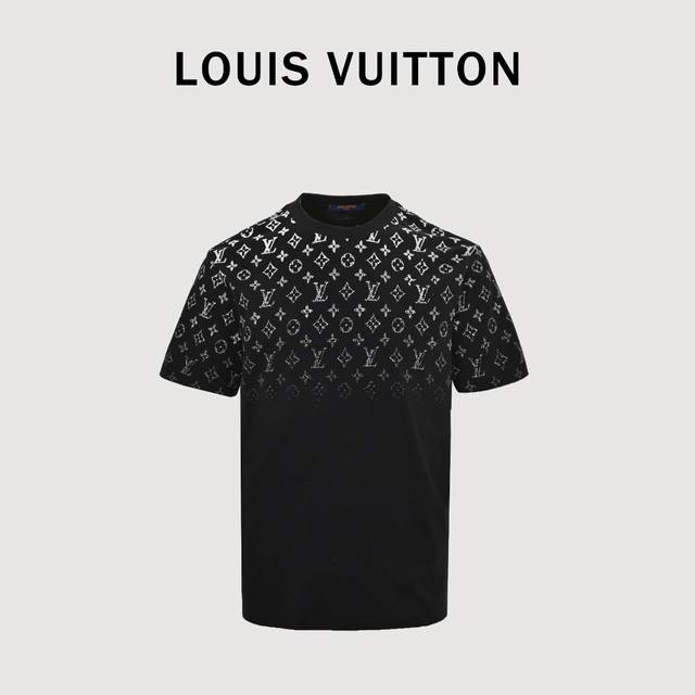 Louis Vuitton Lv gradient full print monogram short sleeve T-shirt uses a specif