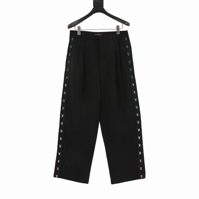 Louis Vuitton side webbing embroidered trousers Gentleman's elegant taste, inter