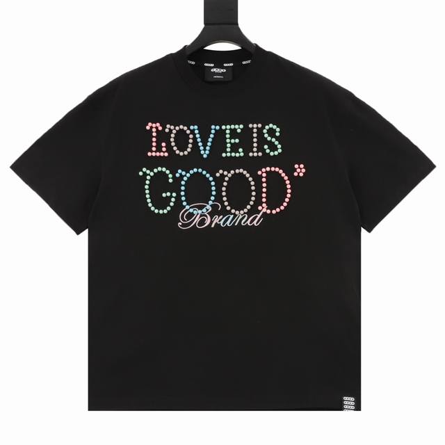 Goodbrand 2025Ss Love Is Good Limited Edition Macaron Color Pearl Slogan Fashion