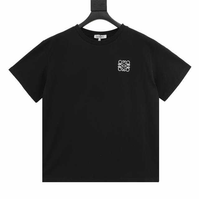Loewe chest embroidery short-sleeved T-shirt Original operation custom-woven and