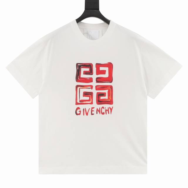 Givenchy Givenchy classic oil painting 4G Kangli direct printing short sleeve si