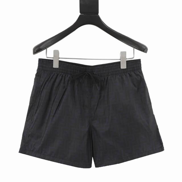 Fendi Fendi Fd blue double F dark pattern nylon beach shorts Authentic 6400 purc