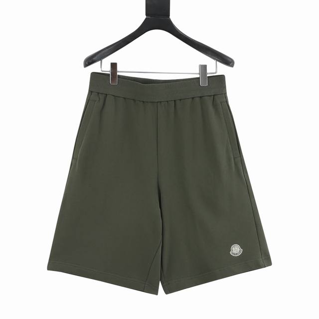 Moncler Mc co-branded large embroidered cotton shorts . The single-sided fish sc