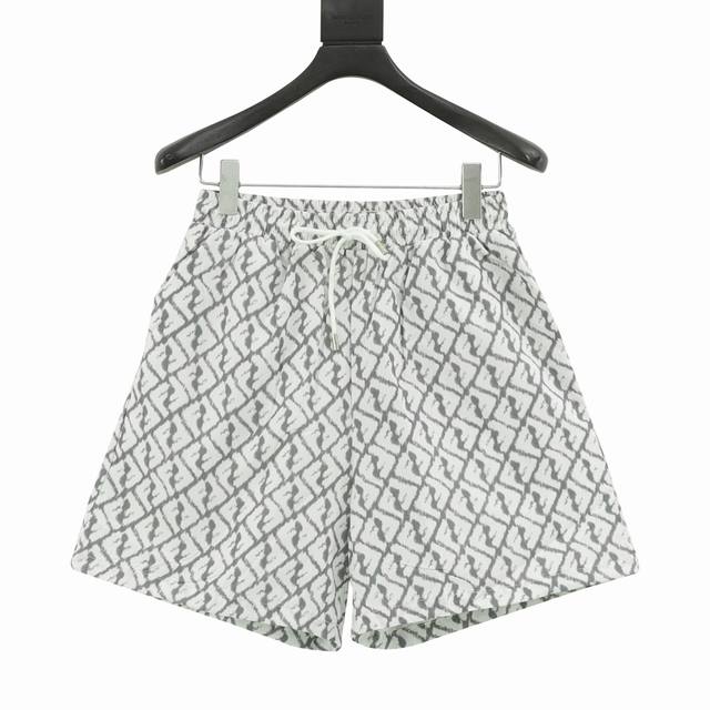 Fendi Fendi Ff full print shorts Imported high count and high density cotton wov