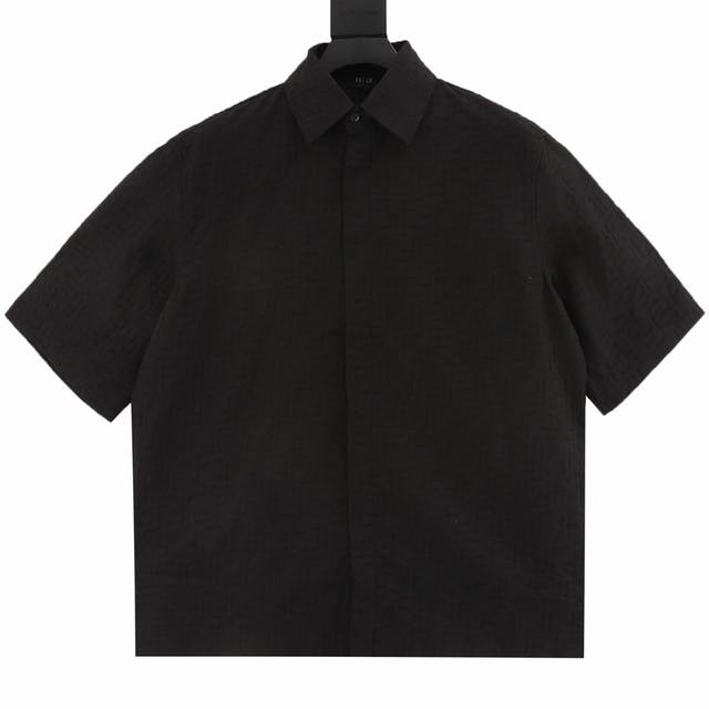 Fendi Fd dark pattern full print full width Ff suit short sleeve shirt Customize