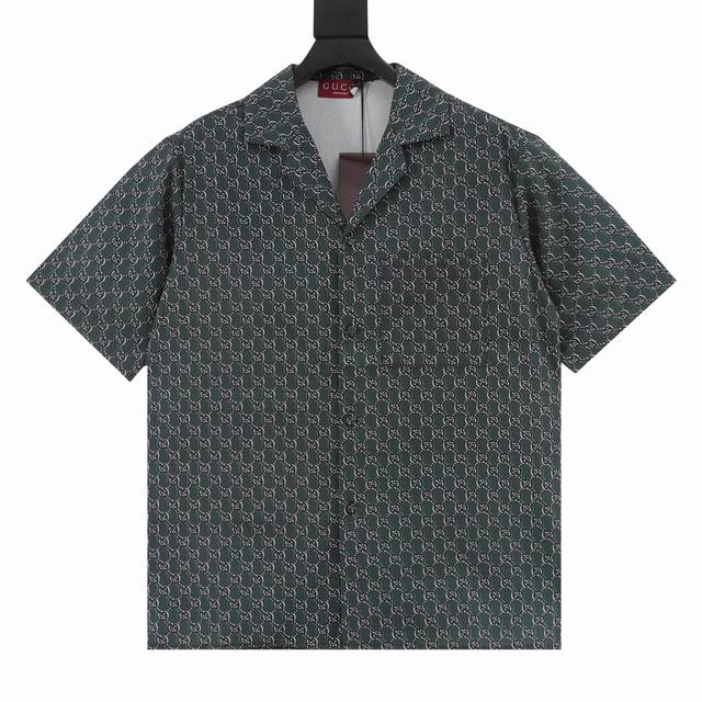 Gucci 25Ss Full Printed Monogram Short Sleeve Shirt As part of the Gucci Lido co