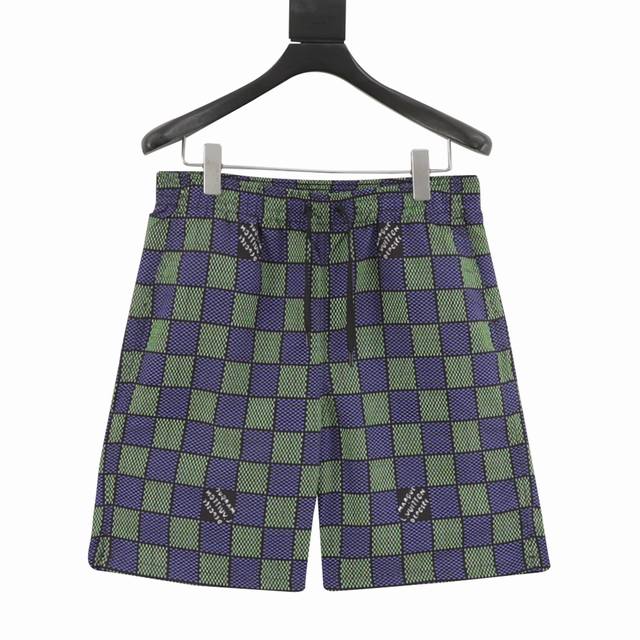 Louis Vuitton 25Ss Damier Checkerboard Shorts 2025 Lv new shorts, interpreting t