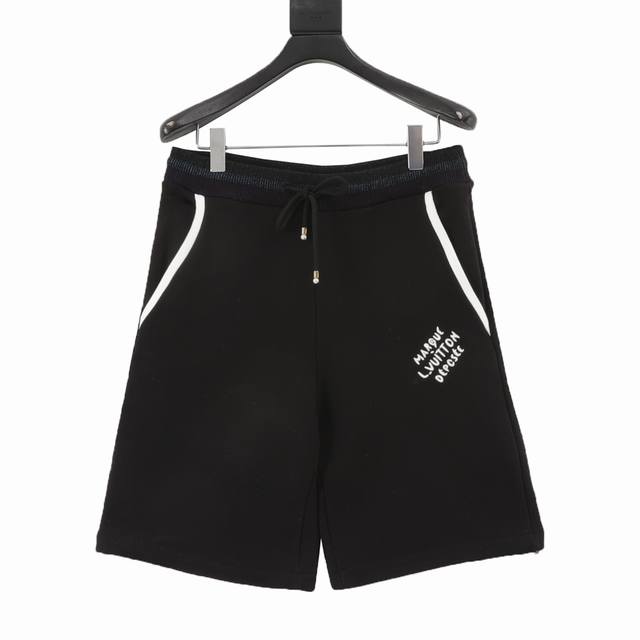 Louis Vuitton 25Ss Logo Embroidered Shorts Customized double yarn cotton sweater