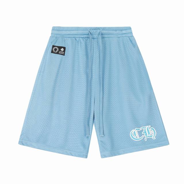 The highest version Chrome Hearts Chrome Hearts Sanskrit mesh ice hockey shorts,