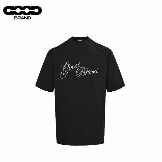 Goodbrand Good floral hot stamped short sleeves Made of custom-dyed terry pure c