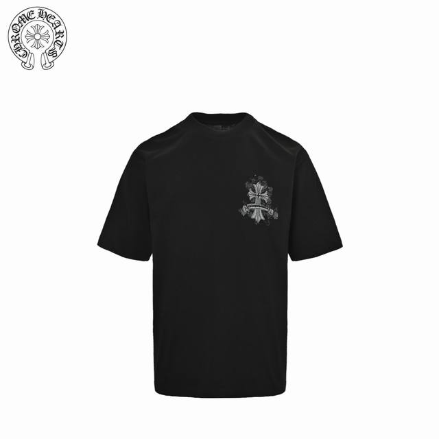 Chrome Hearts 25Ss Smoke Cross Applique Short Sleeves The fabric is made of 26-c