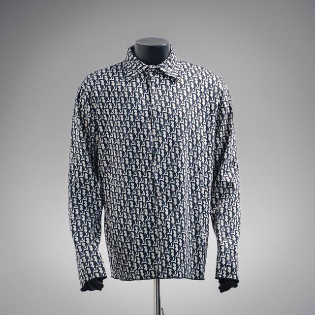 Dior Cd monogram full print jacquard long sleeve shirt The fabric is very elasti