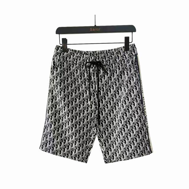 Actual shot details + size chart Dior Dior full print logo five-point jacquard c