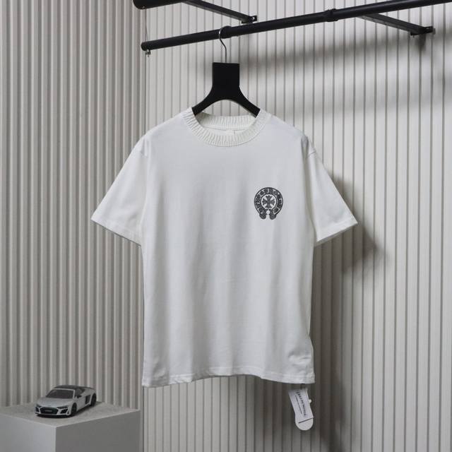 Chrome Hearts silver horseshoe short-sleeved T-shirt Direct-injection imported m