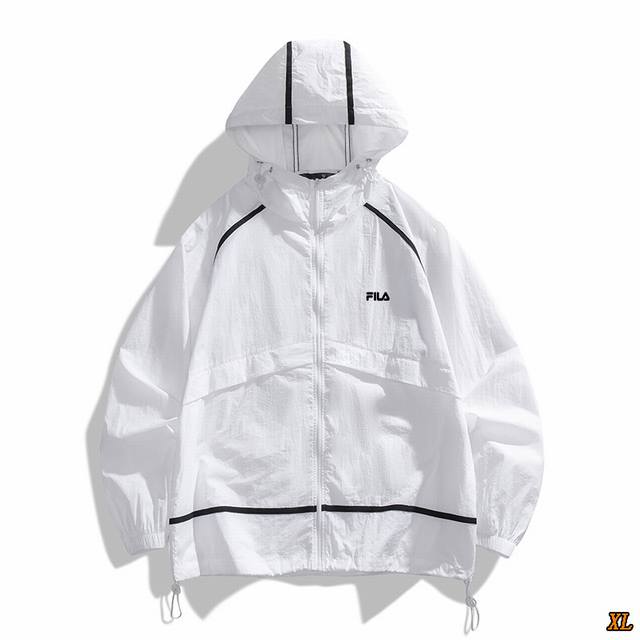 Fila exclusive real shot of the new summer high-quality hooded sun protection cl