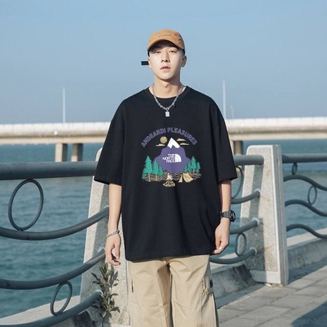 New arrival! New spring and summer Tnf North Face short-sleeved T-shirt, the cut