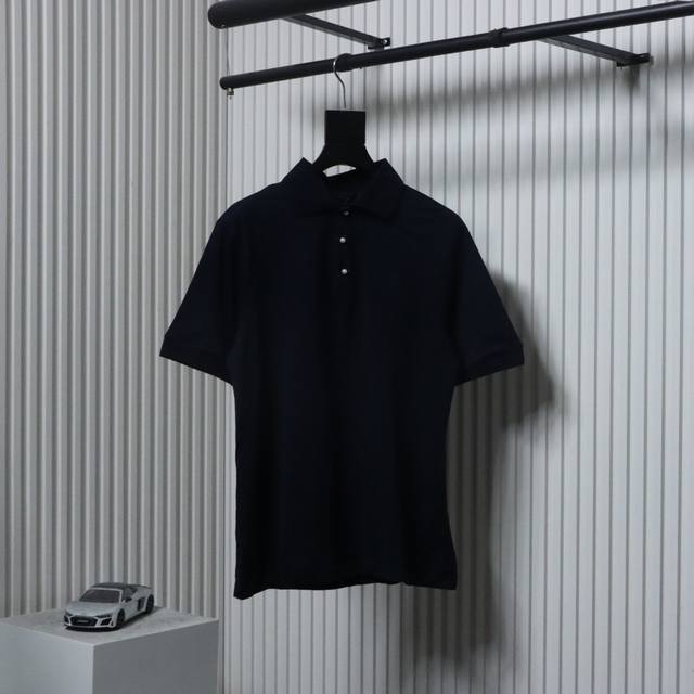 Louis Vuitton Pearl Button Checkerboard Embroidery Polo Short Sleeve Original 75