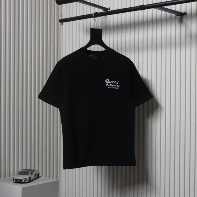 Gucci Guc signature letter short-sleeved T-shirt fabric has been shrunk twice at