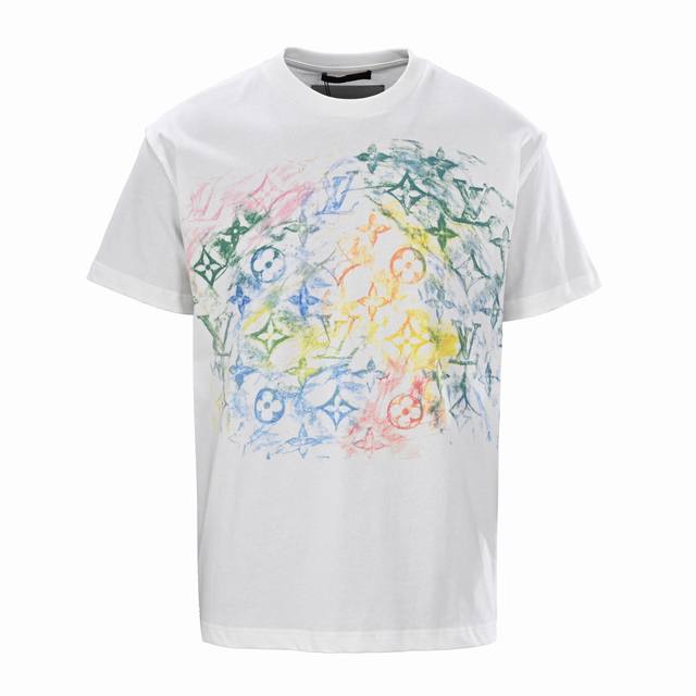 Louis Vuitton Lv oil full print short sleeve T-shirt Authentic 11599 purchased a