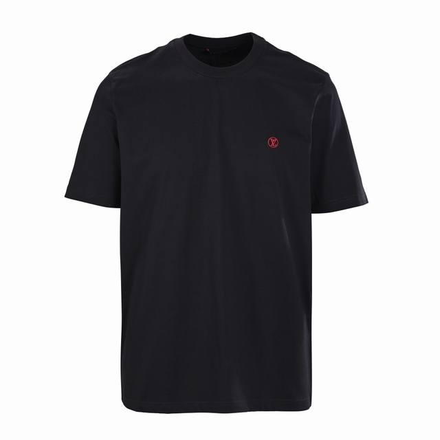 Louis Vuitton Lv red embroidered short-sleeved T-shirt Genuine 3939 purchased an