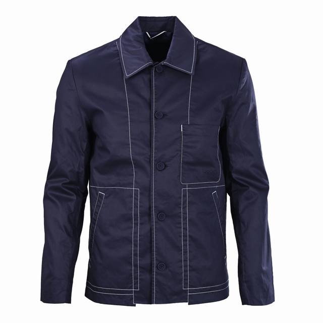 Dior Cd three-pocket work jacket with visible stitching This work jacket is made