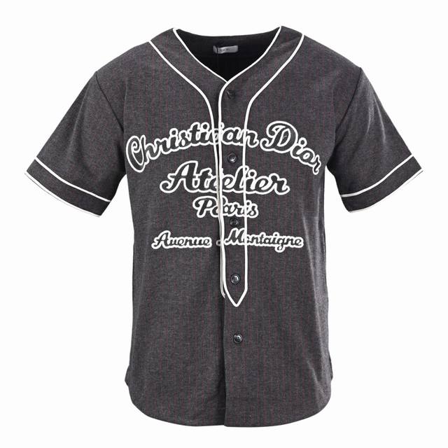 Dior Cd chest embroidered short-sleeved baseball jacket Original domestic purcha