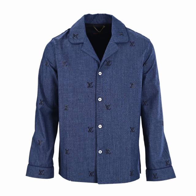 Louis Vuitton Lv fully embroidered casual suit denim jacket Authentic 21600 purc