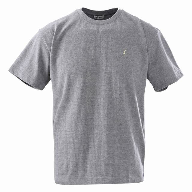 Saint Laurent Slp Ysl small logo embroidered short-sleeved T-shirt Customized gr