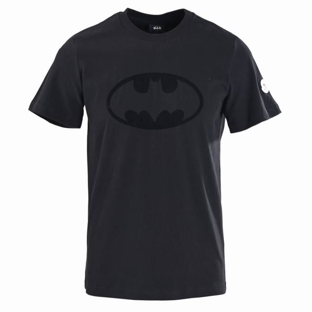 Moncler Mc Batman logo short-sleeved T-shirt Customized edelweiss fine cotton fa