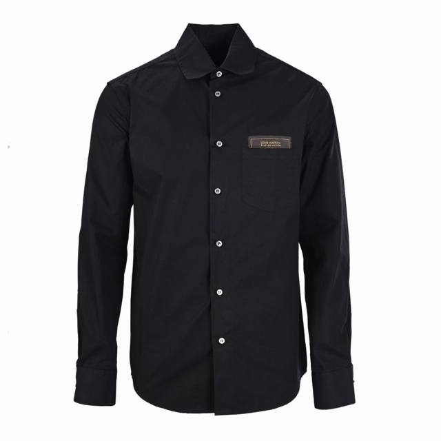 Louis Vuitton Lv DNA label long sleeve shirt Customized platinum cotton elegant
