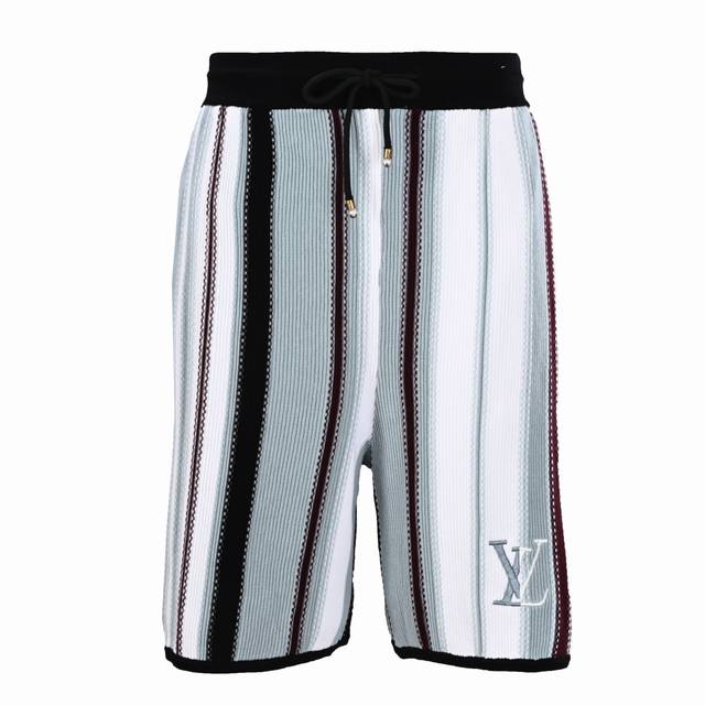 Louis Vuitton Lv vertical striped knitted suit shorts Authentic 13100 purchase,
