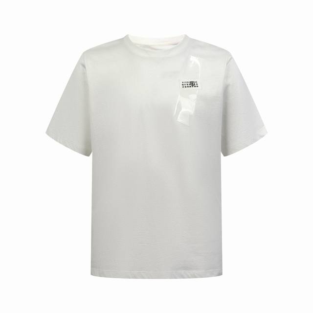 High-end Maisonmargiela Margiela tape digital label printed short sleeves, diffe